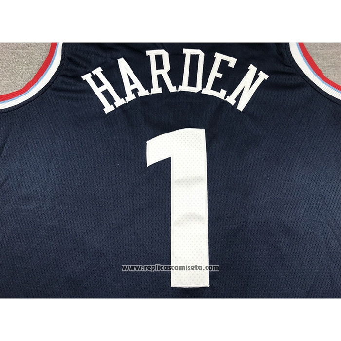 Camiseta Los Angeles Clippers James Harden NO 1 Icon 2024-25 Azul